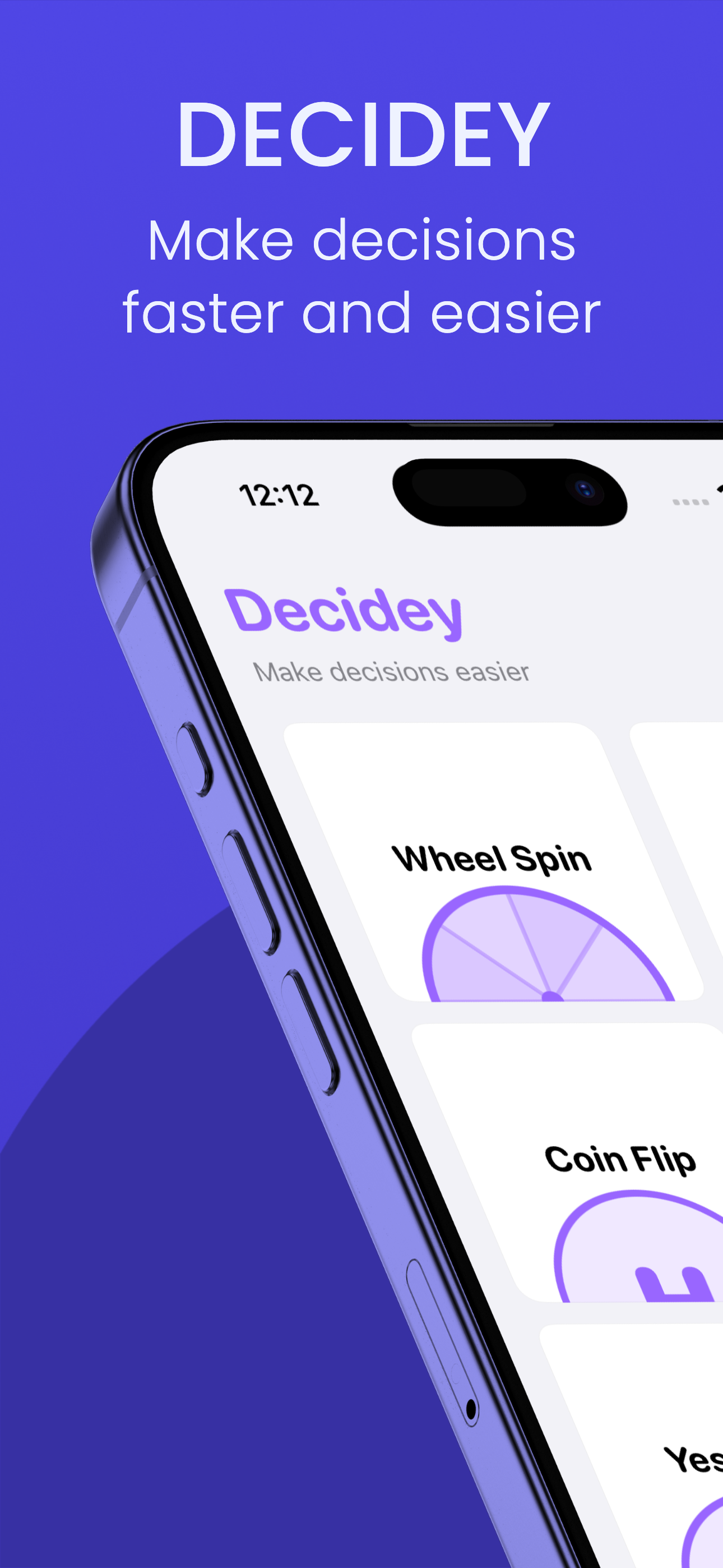 Decidey App Screenshot 1